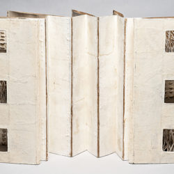 Window Treatment, (exterior), 2018, 13 x 38 x 9.25", mixed media