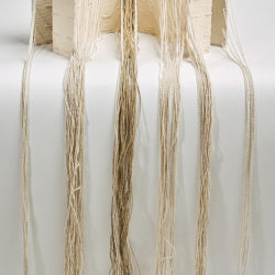 The Gates, (interior), 2019, 7.5 x 20 x 10.25",  book board, canvas, cheese cloth, jute cord, string