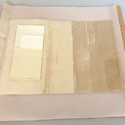 Gossamer, (outside) 2014, 12 x 22 x 12", paper, mylar, hemp cord