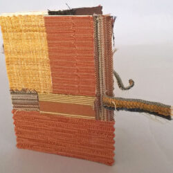 Small Patch, (outside) 2015, 5 x 7.75 x 4", board, paper, cloth, hemp cord