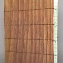 PlaceMat, 2014, 12 x 16.5 x 8.25, repurposed placemat/thread, hemp cord, paper