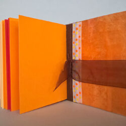 SHOCK TOP, (inside) 2015, 5.75 x 12.25 x 6", board, paper, felt, hemp cord, ribbon, plastic