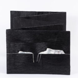 Thin Ice, collaboration with Luciana Abait, (cover), 2022, 10 x 58 x 13.5", mixed media artists' book