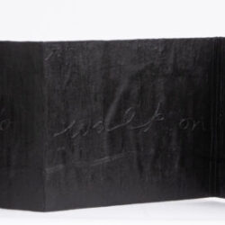 Thin Ice, collaboration with Luciana Abait,(exterior), 2022, 10 x 58 x 13.5", mixed media artists' book